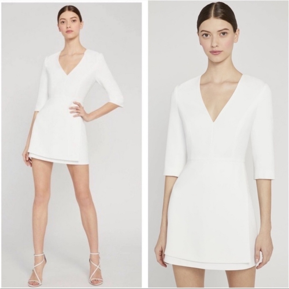 Alice + Olivia Stevie Double Layer Minidress